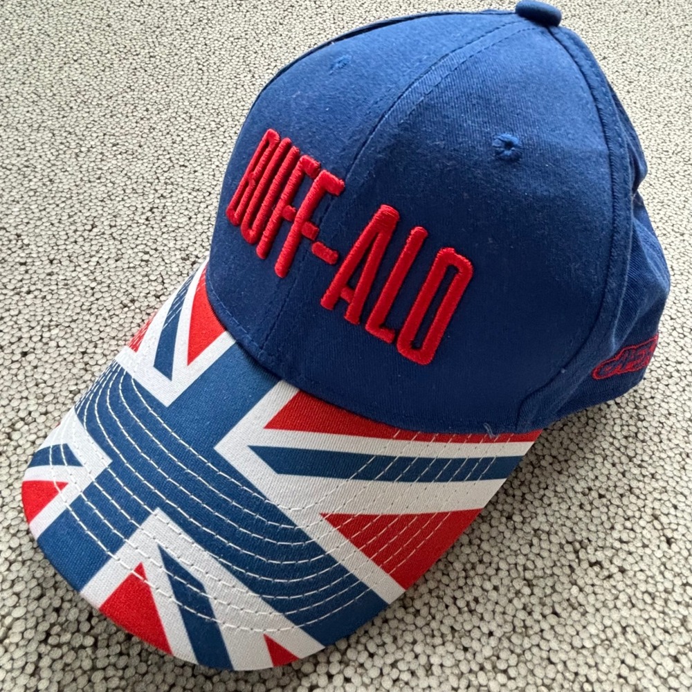 AFH Buffalo Baseball Cap Unisex OS Blue Union Jack London 2023 NWT Sporty